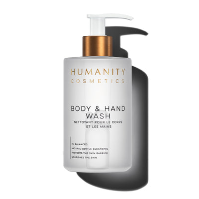pH balanced cleansing wash for the body and the hands. Gentle natural cleansing<br>ingredients work to protect and hydrate the skin., by Humanity Cosmetics