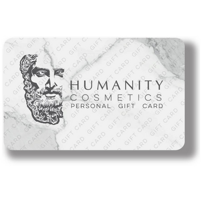 humanity cosmetics, gift card, present, gift certificate
